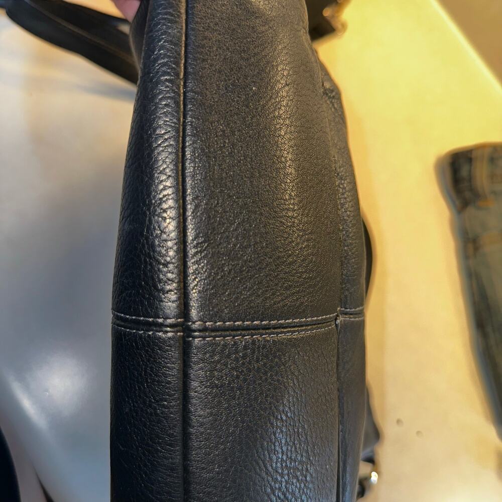 Vintage COACH Penelope Woman's Black Pebbled Genuine Leather - Picture 2 of 12
